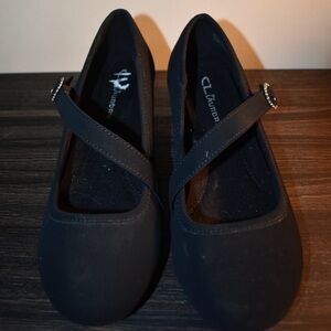 Black Mary Jane Flats